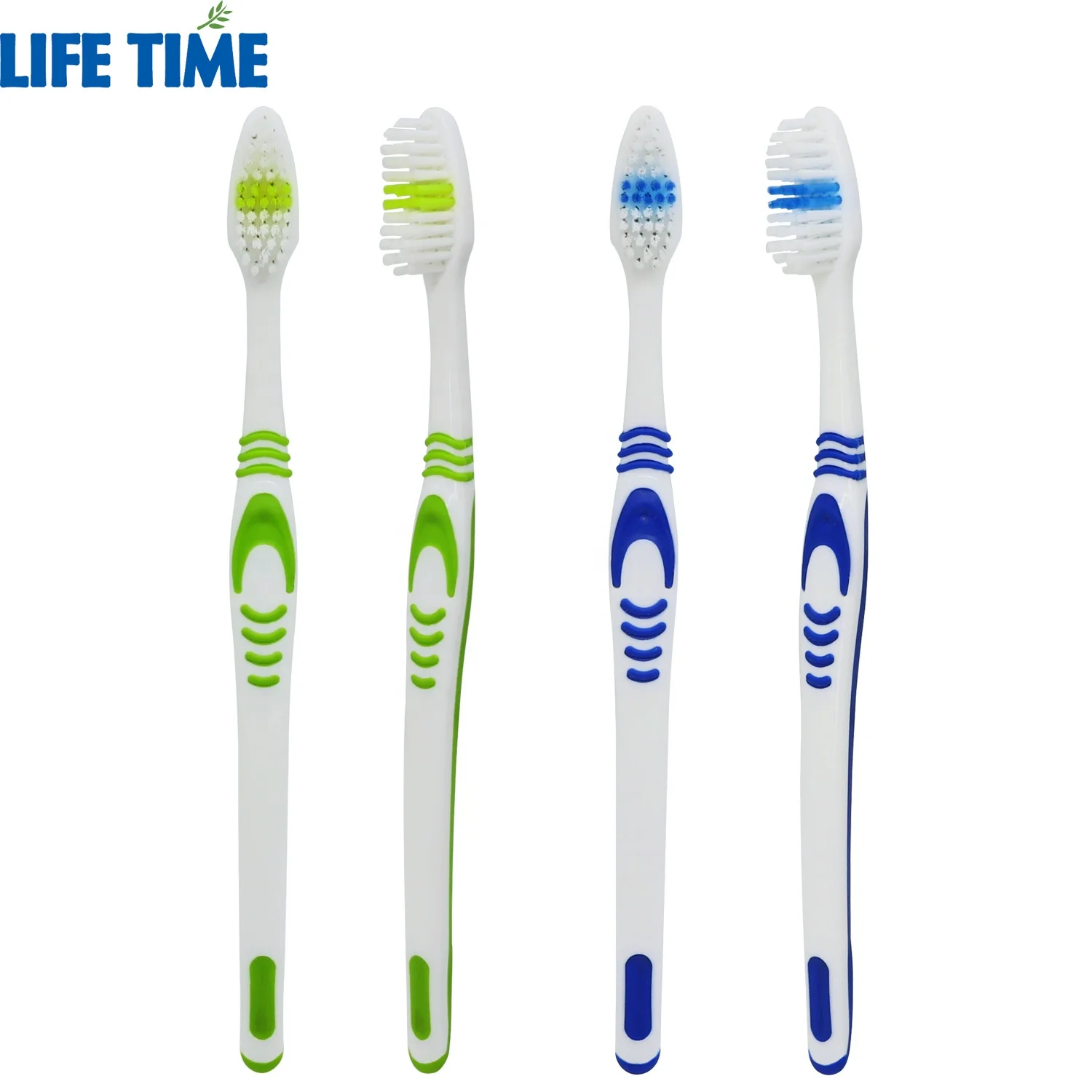1PK 3PK Anti slip handle  deep lean adult toothbrush OEM toothbrush