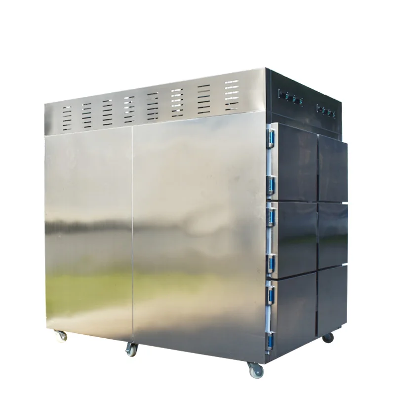 SYSMEDPALACE hot sale 6 cabinet body storage morgue freezer funeral supplies mortuary refrigerators manufacture
