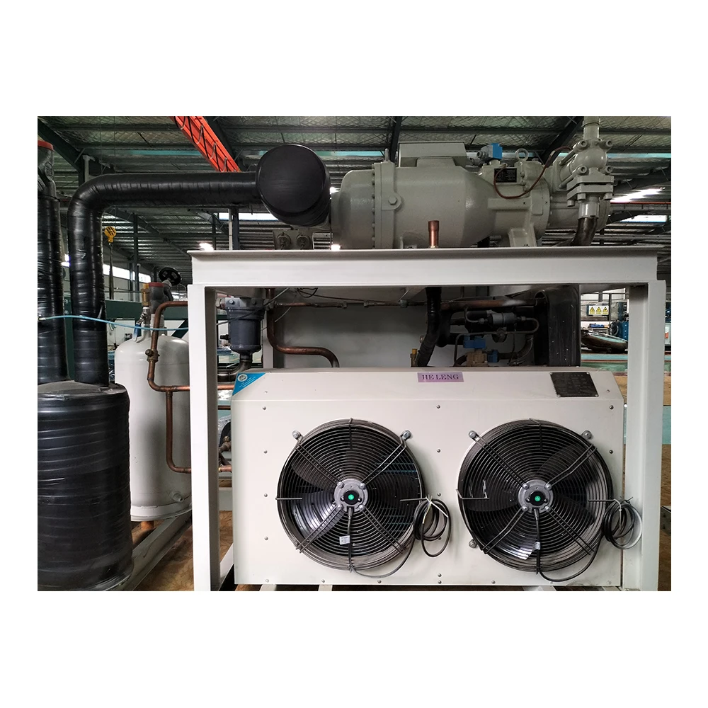 Screw Chiller Compressor Easy-To-Use 5 Ton Water Cooled Condenser Unit refrigeration unit Cold Storage R22/R404A 380V