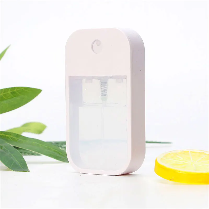 Portable Cell Phone Shaped 45Ml 45 Ml PETG Multi-Colors Keychain  Flat Mist Credit Card Spray Bottle with Silicone Case