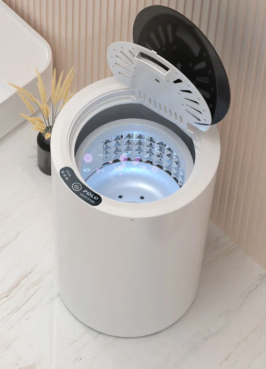 2kg Stainless Steel Mini Dryer Travel Small Dehydrator Household Dormitory Clothes Bucket Single Dehydrator Drying Machine