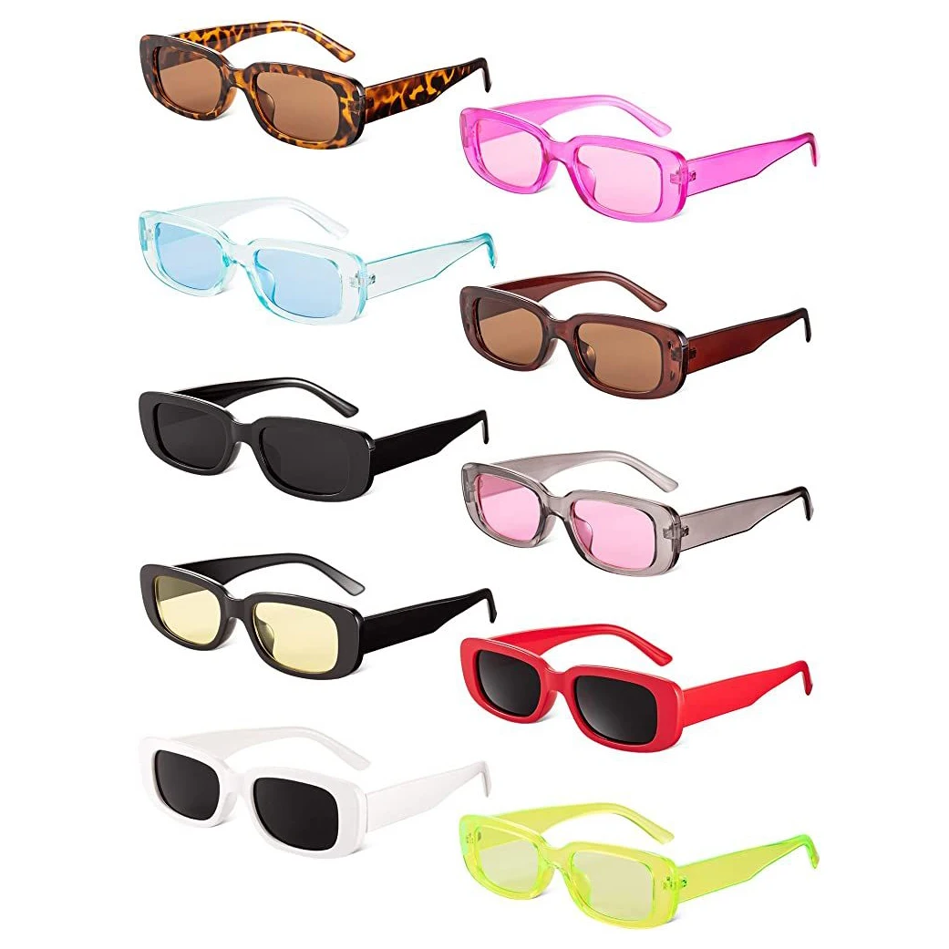 2043 Promotional Square Retro Fashion Luxury Sunglasses Men Designer uv400 Sunglasses New Jelly Color Glasses Shades For Women