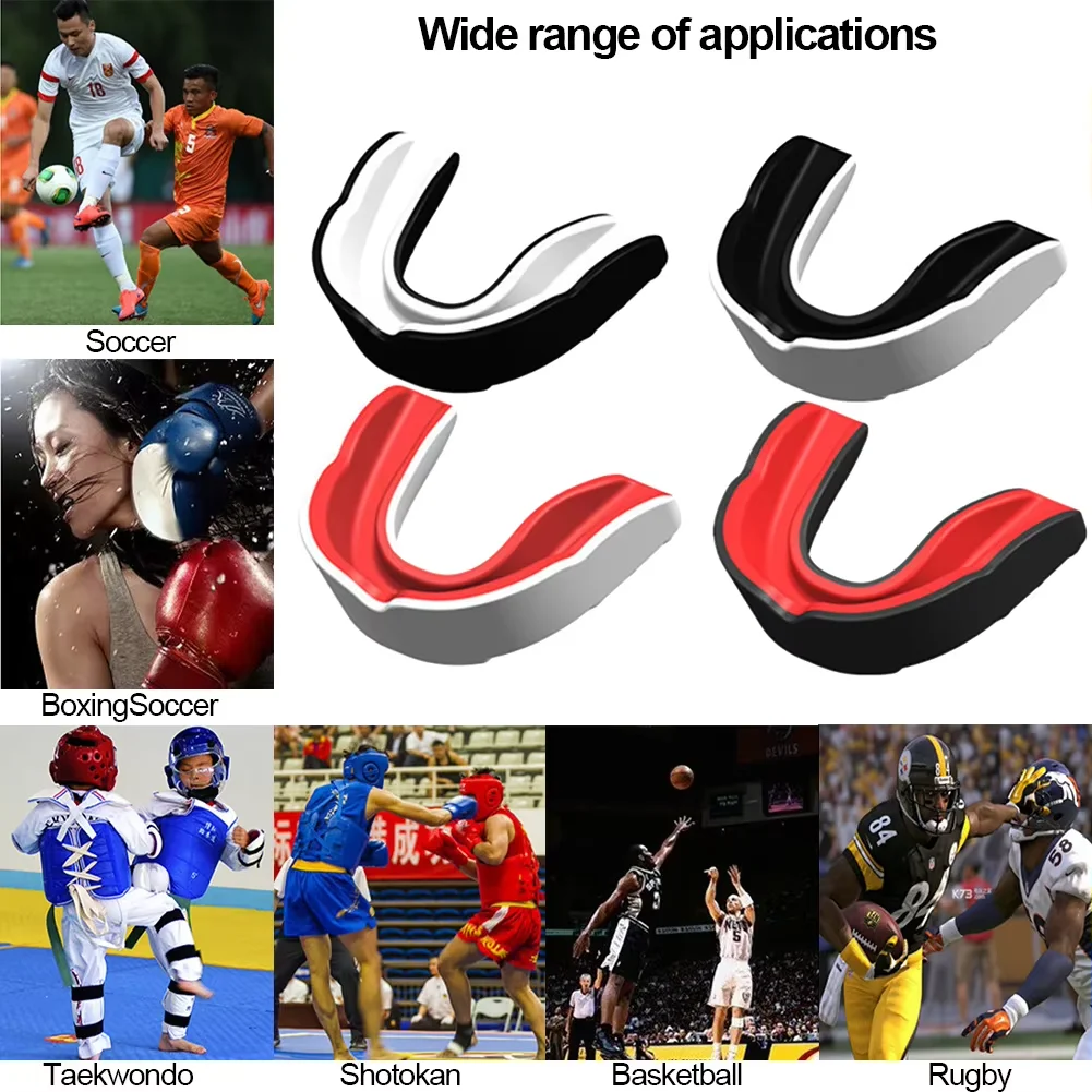 Sports Safety Mouth Guard Kid and Adult EVA Teeth Protector for Boxing Rugby Basketball Hockey Karate Muay Thai MMA