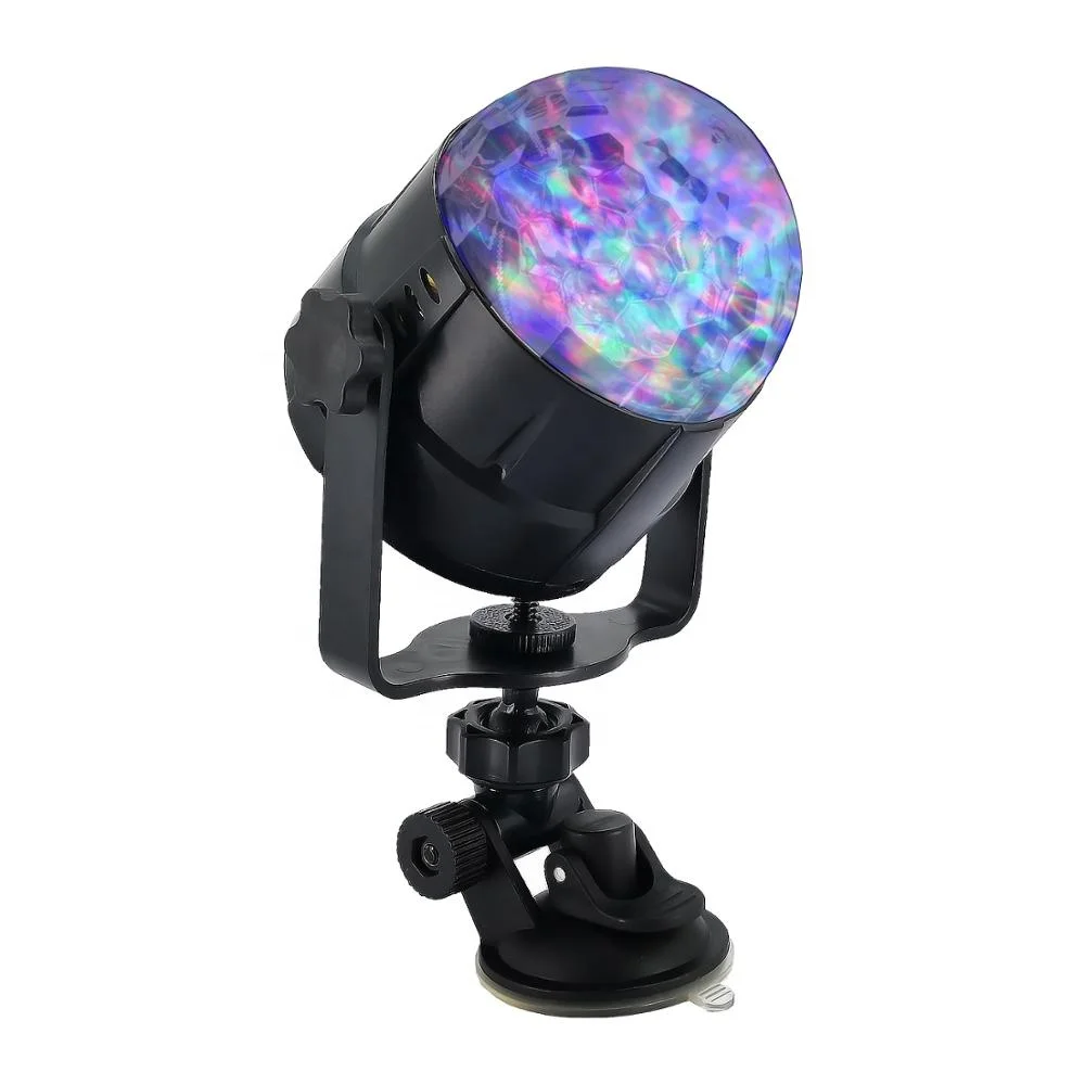  ИК-пульт дистанционного управления RGB светодиодный Кристаллический волшебный вращающийся шар сценическое освещение 4 м USB 5 в красочный для KTV DJ диско