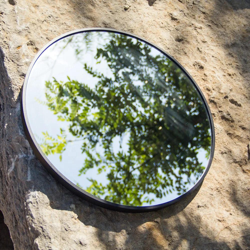 Decorative metal frame round metal rose gold wall mirror customized factory direct sale stainless steel round frame wall mirror