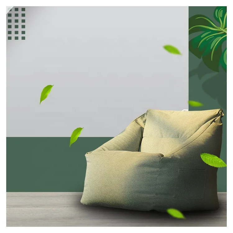 Unique Design Hot Sale Comfortable Square Big pop bag lazy Sofa Bean Bag Chair