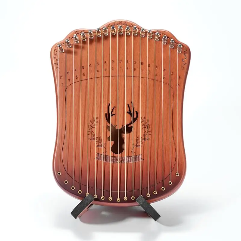 cega 17 strings harpika other musical instruments with stand