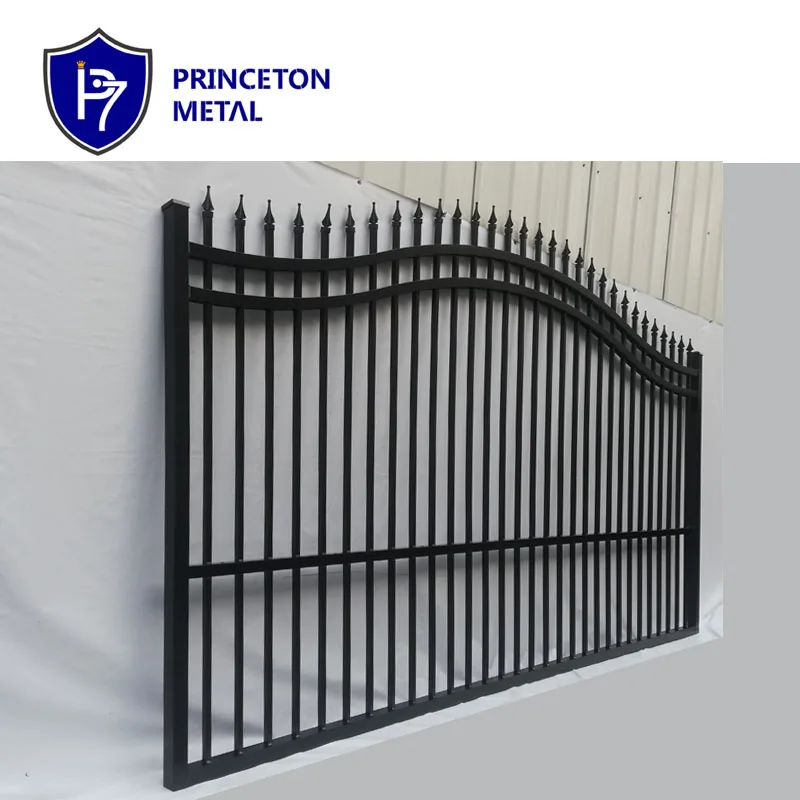 custom making aluminum single driveway gate