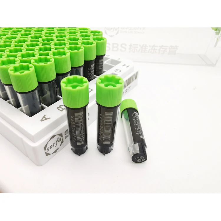 Sorfa 96 racked cryovial 2d лабораторные пробирки центрифуги пробки криогенные
