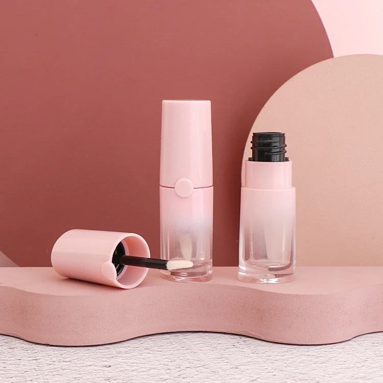 Small round shaped lipgloss empty DIY 5ml lip gloss tubes packaging for beauty