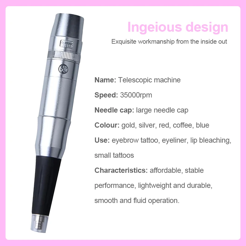 MASSA Semi-Permanent  Electric Makeup Tattoo Guns Superior Tattoo Machine for Eyebrow & Lip Embroidery