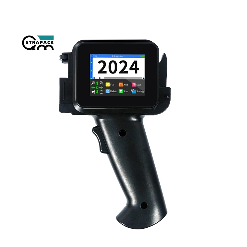 QMSTRAPACK Mini hand printer Portable Date Bracode QR Code Thermal Handheld TIJ Inkjet Printer For Small business