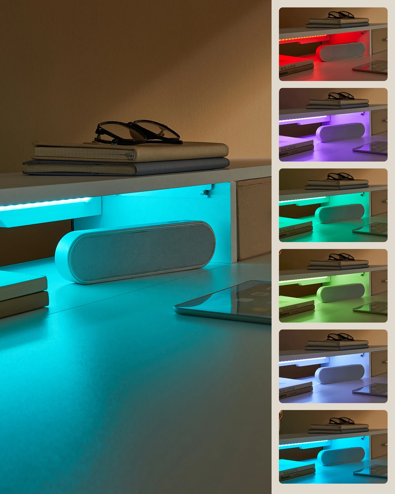 VASAGLE Height Adjustable Electric Desk with Memory Function and Monitor Stand Ergonomic Office Sit to Stand Standing Desk