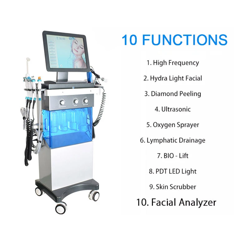 New arrival professional oxygen facial massage machine hydro facial machine aqua peeling microdermabrasion machine