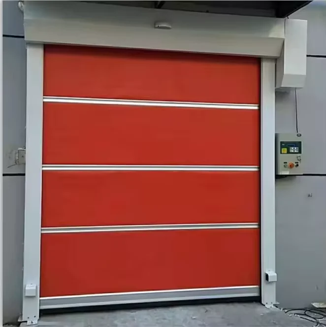Windproof automatic lifting with Windows New thickened material pvc plastic quick safety garage parking Electric garage door