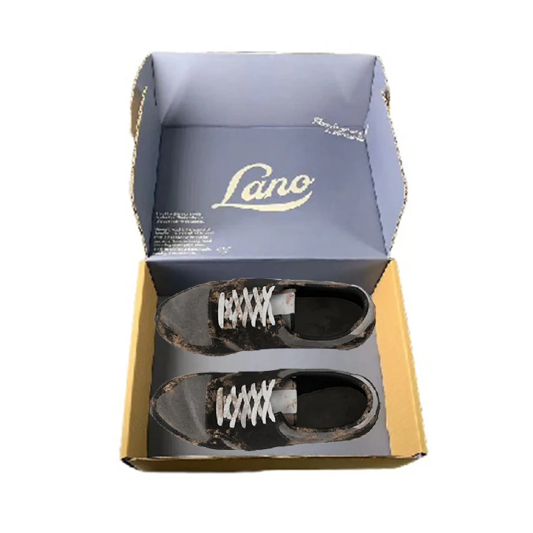retail manufacturer Foldable Folding inside printed pattern box Storage Plastic shoe corrugated box