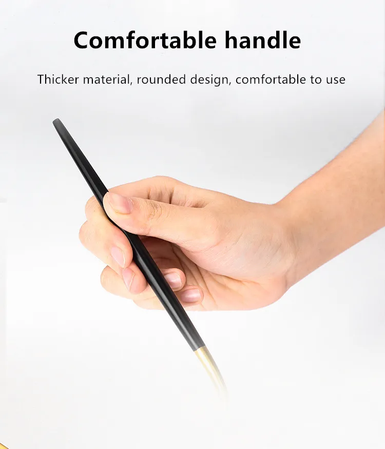 Wholesale custom luxury wedding flatware 304 stainless steel gold cutlery set