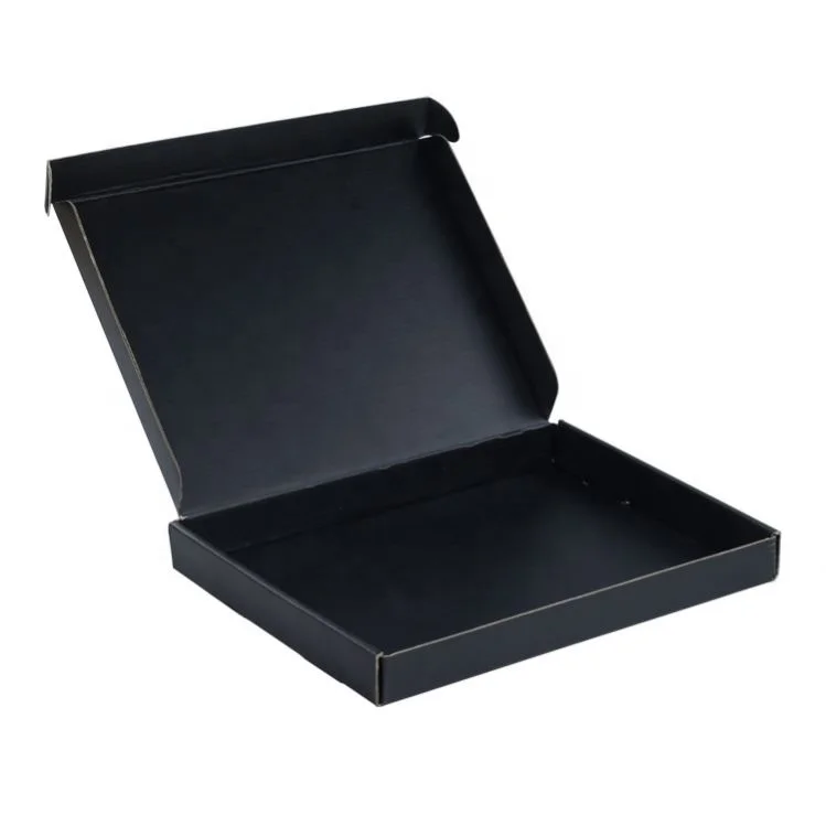 Изготовленный на заказ дизайн логотипа черный бумажный крафт чехол для телефона упаковка доставка гофрокартонные коробки производитель оптом