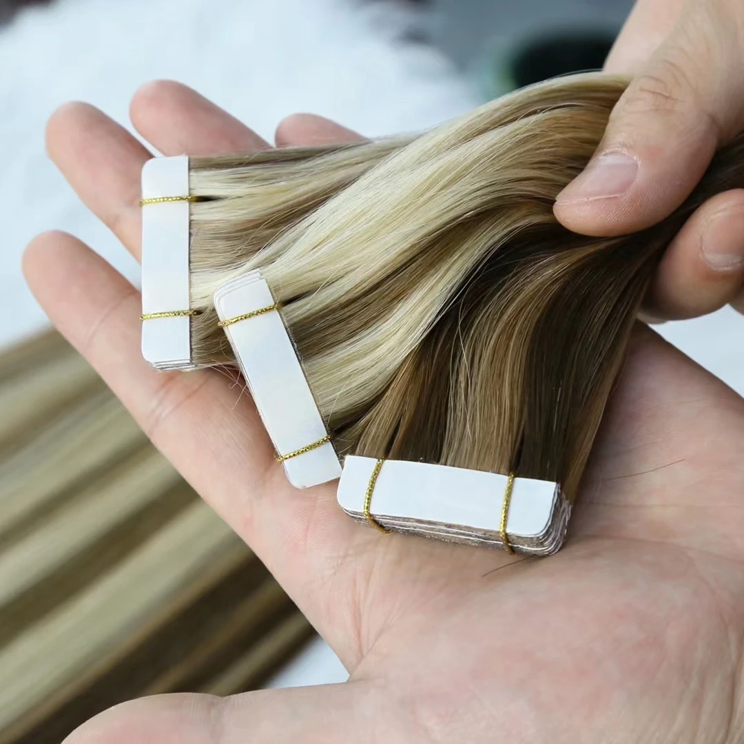 Double Drawn Remy European Injection Tape In Hair Extensions Invisible Tape Hair,injected invincible tape hair extension