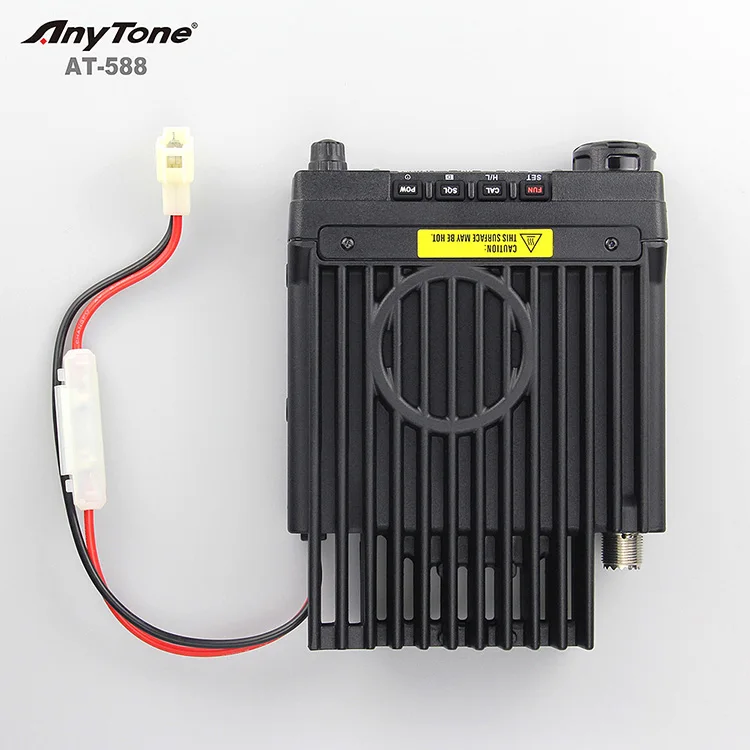 Anytone AT-588 VHF Mobile radio transceiver with High power 35W 66-88Mhz 2 way radio for car