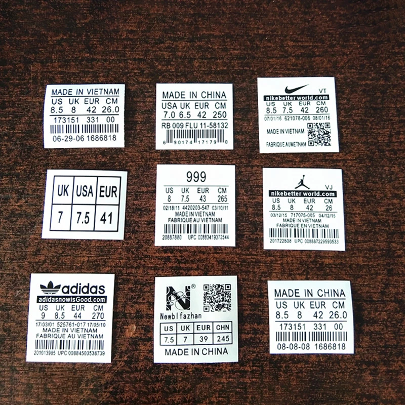custom waterproof hot melting press Clothing Care Sport Shoe Tongue Tpu Film adhesive Label tag