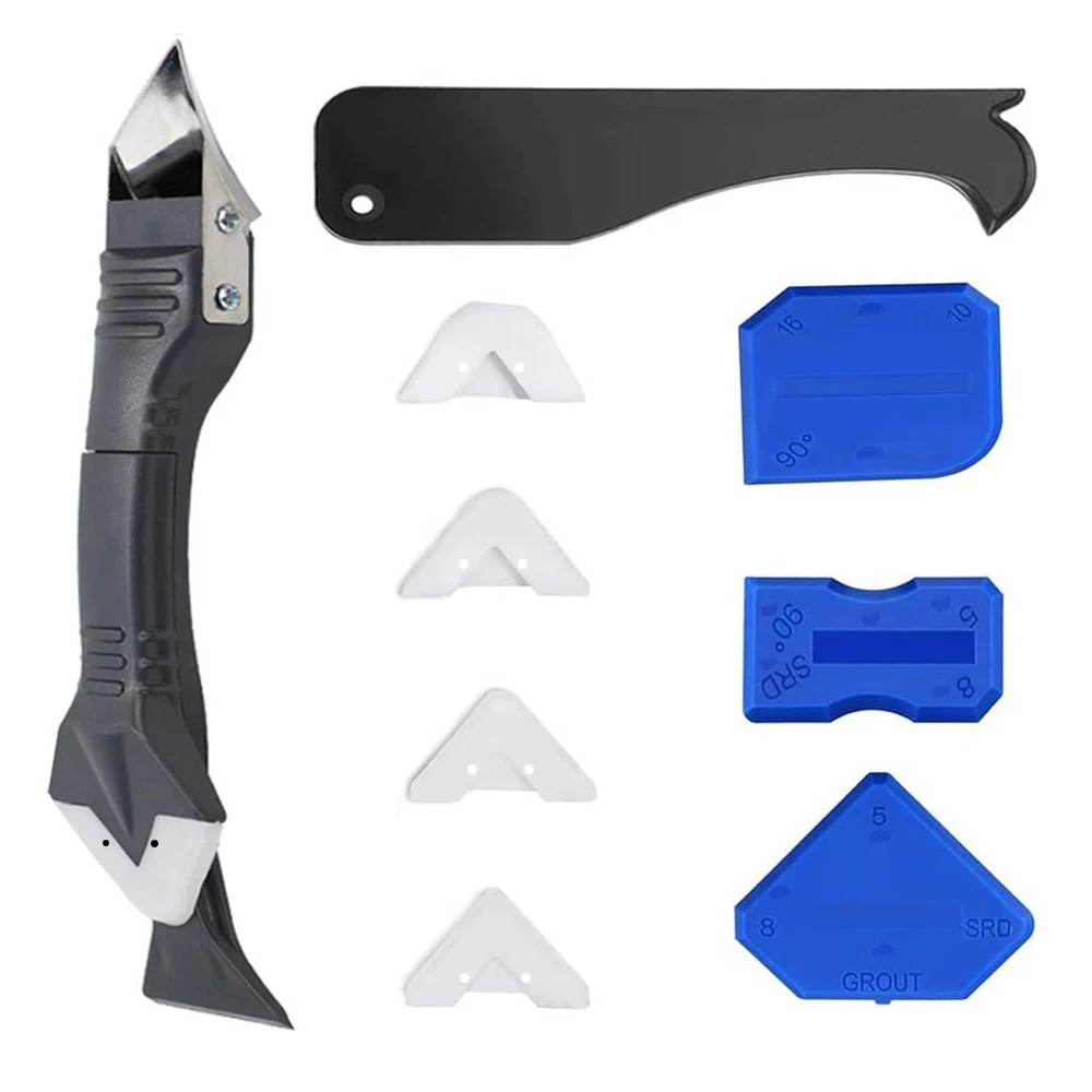 Заводской набор инструментов для герметизации, 9 шт., силиконовый герметик 3 в 1, сменный и удаляющий инструмент с 4 шт. герметика