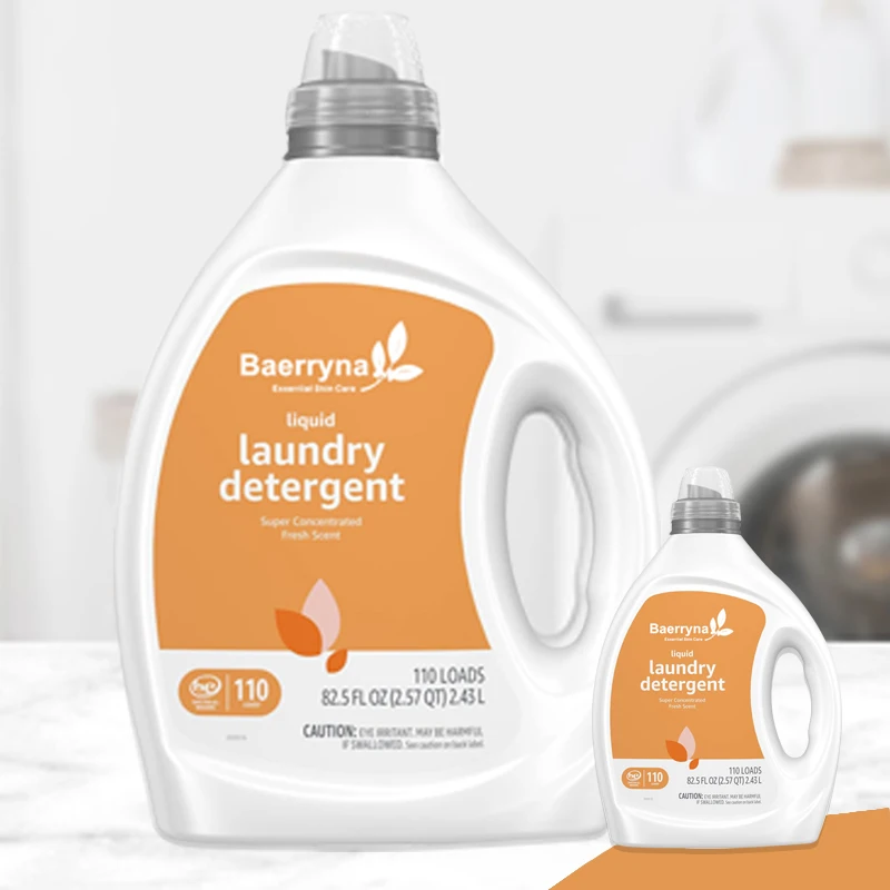 Bulk Wholesale Super Concentrated Fresh Scent Liquid Laundry Detergent For Washing Clothes