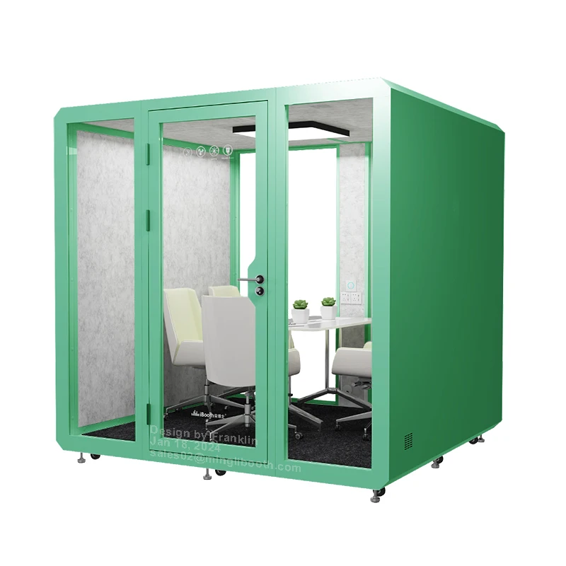 Modular soundproof room acoustic meeting pods isolation booth for recording