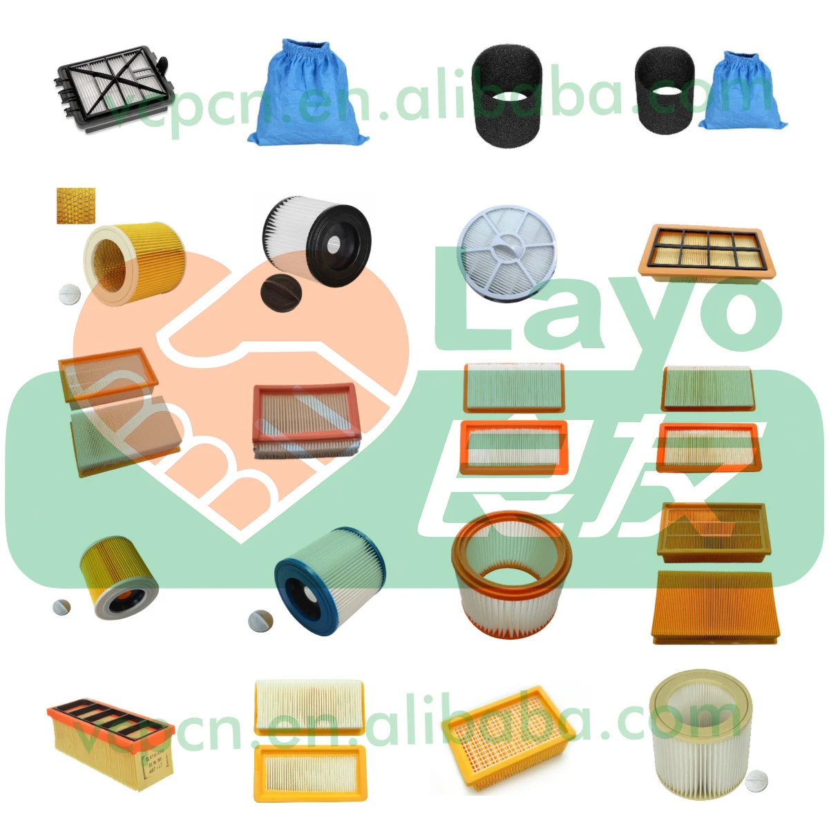 Factory Vacuum Cleaner Spare Parts Accessory Filter Dust Bag for Karchers Bag WD2 WD3 MV3 SE4001 4002 4001 Plus Vacuum Dust Bag