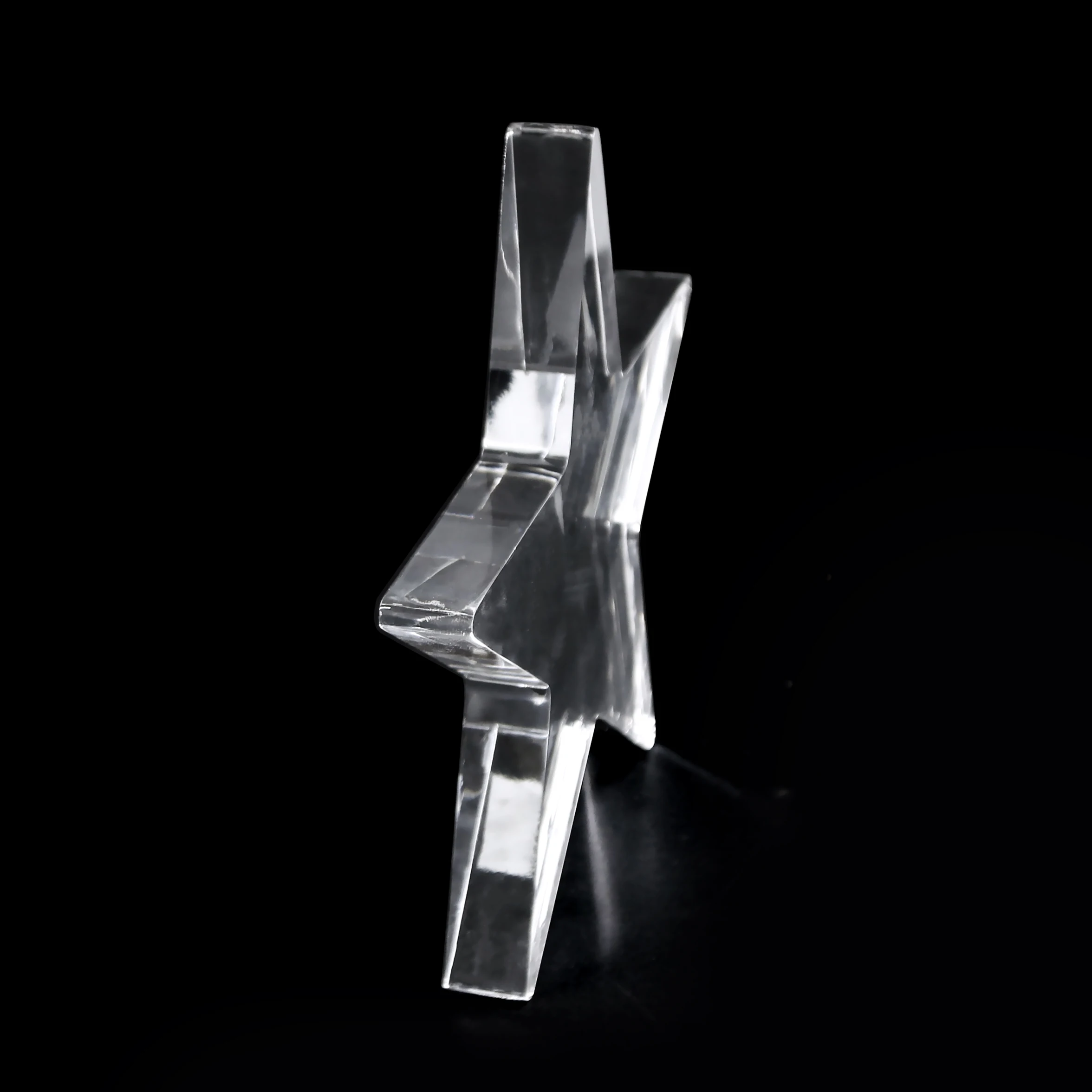 Customized Acrylic Crystal Star Shape Block for Souvenir Trophy Ornament Decoration