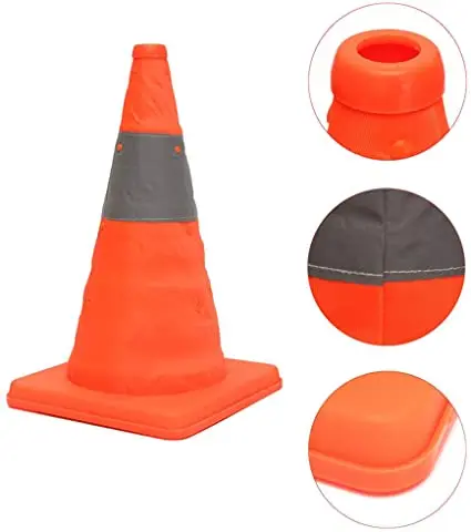 45cm Orange Folding Collapsible Traffic Cone