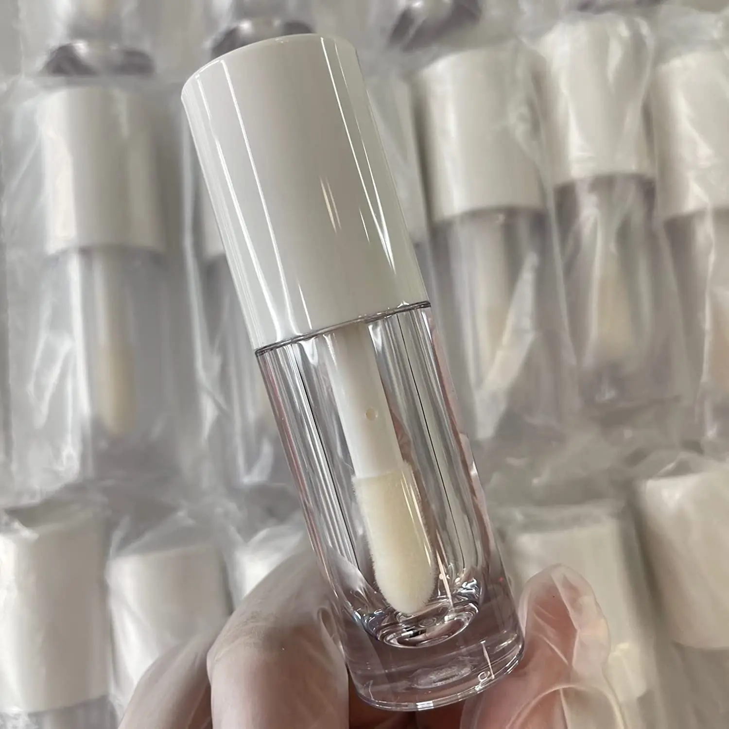  6.5ml Mini Cute Thick White Empty Big Wand Lipgloss