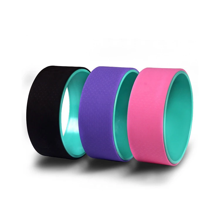 
 Корректор боли в спине из ТПЭ, Съемный и моющийся, черный, средний тренировочный массаж, мощный ролик, колесо для йоги  