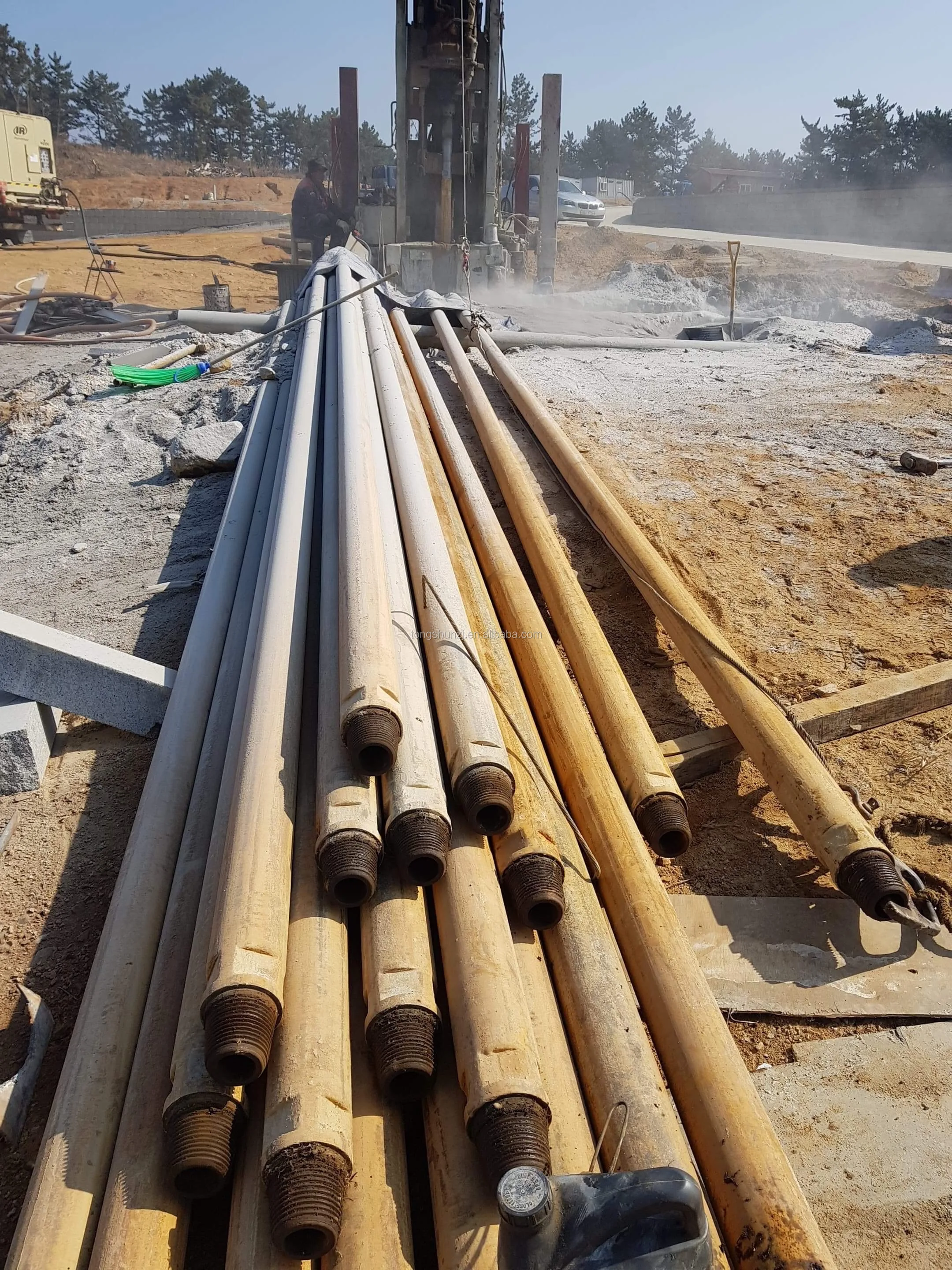 4.5inch Length 30ft E75 G105 S135 Steel Spin Welded Thread API 2 7/8IF Water Well Drill Pipe
