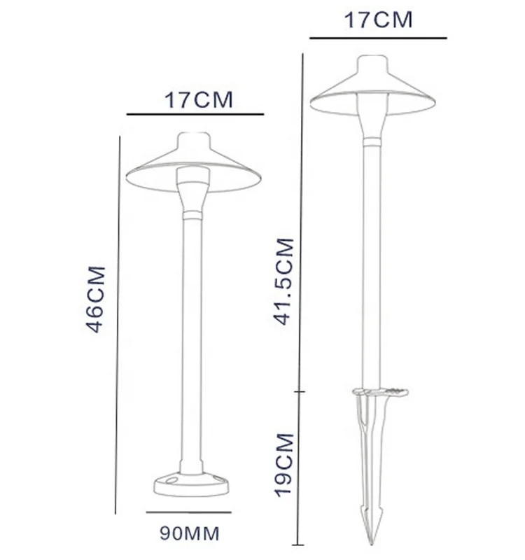 Outdoor Landscape Ground Recessed Light Mushroom LED Garden Road Street Lamp 7W IP65 Lawn Stake Light