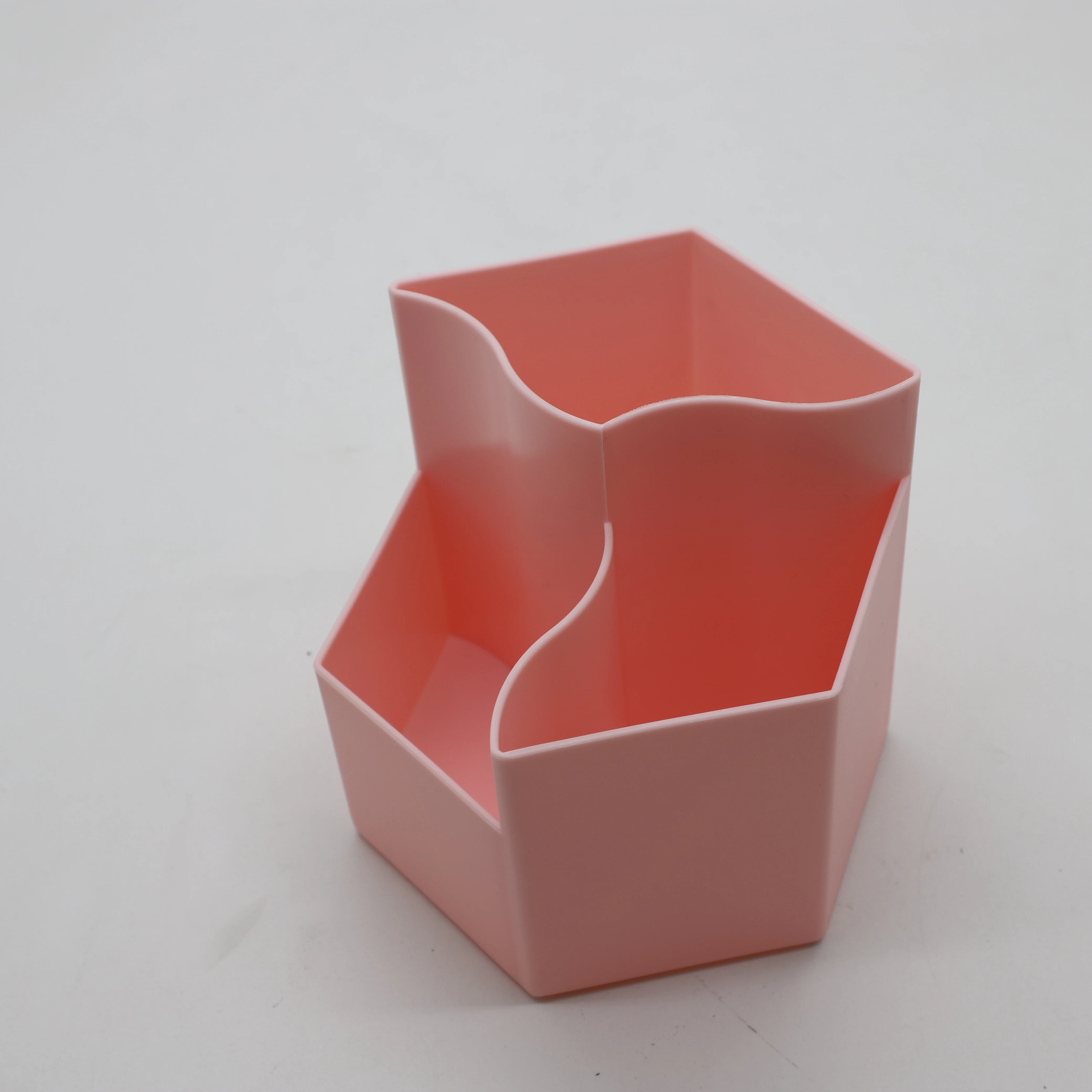 Cheap Student Office Plastic 3 Slots Desk Pen Holder Organizers