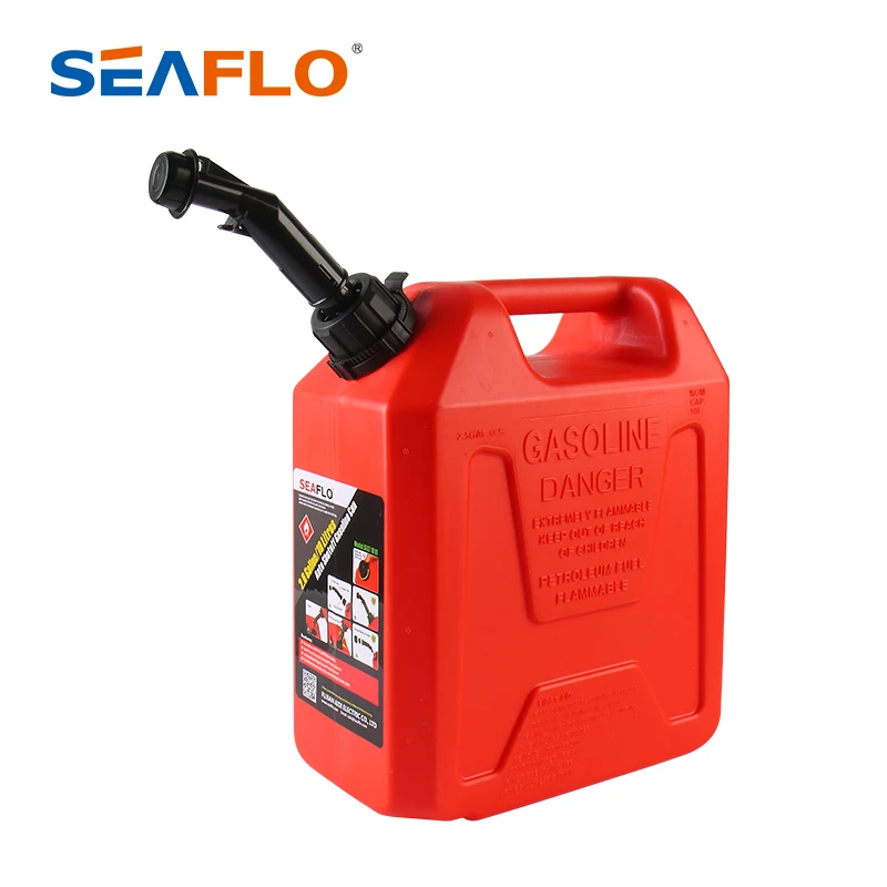 SEAFLO 10 Litre Auto Shut Off oil jerry can camping burning fuel can oil catch can explosion proof gasoline tanks