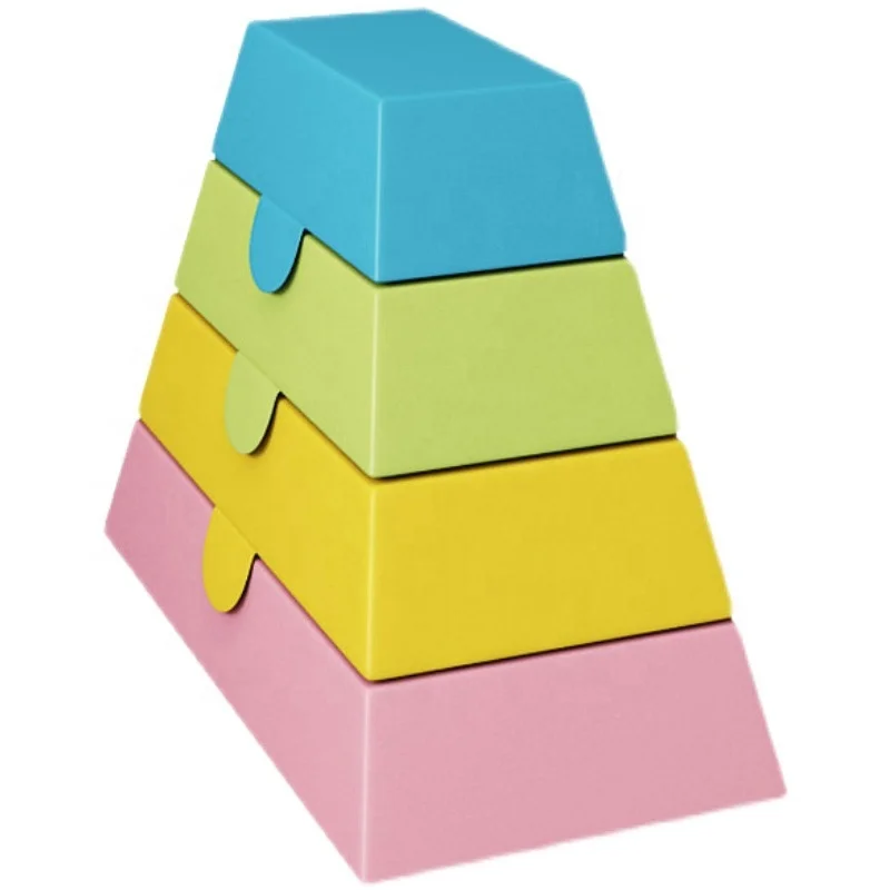 factory aulting Box Gymnastics Pommel Horse Jumping Exercise Equipment Trapezoid 4 Section Foam Vaulting Box