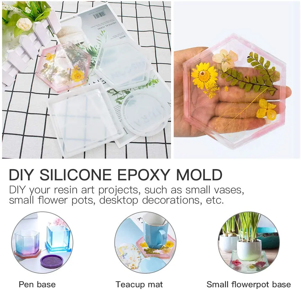 5 шт. набор силиконовых форм для подставки «сделай сам»