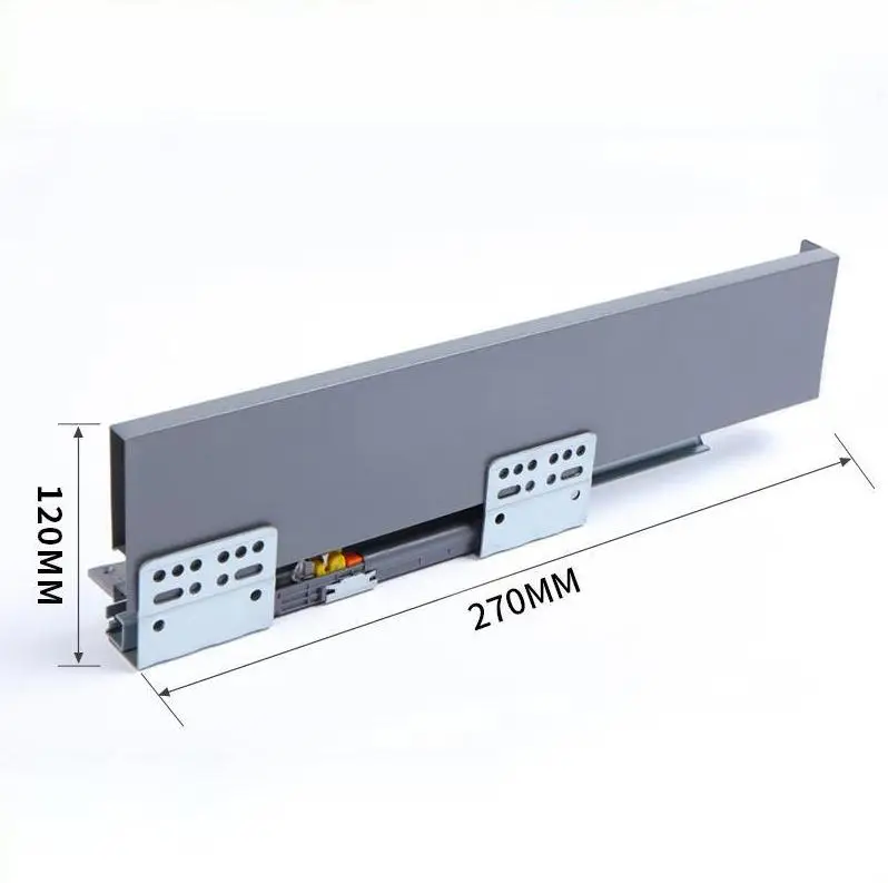 Furniture Hardware Cabinet Soft Close Full Extension Adjustable Tandem Box Drawer Slides