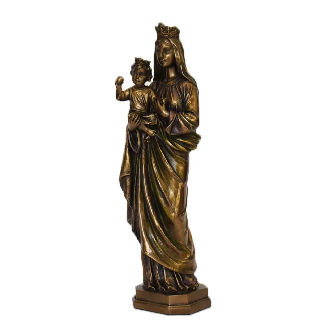 OEM Resin Virgin Mary Statue Antique Virgin Mary Religious Figurine Catholic Religious Items