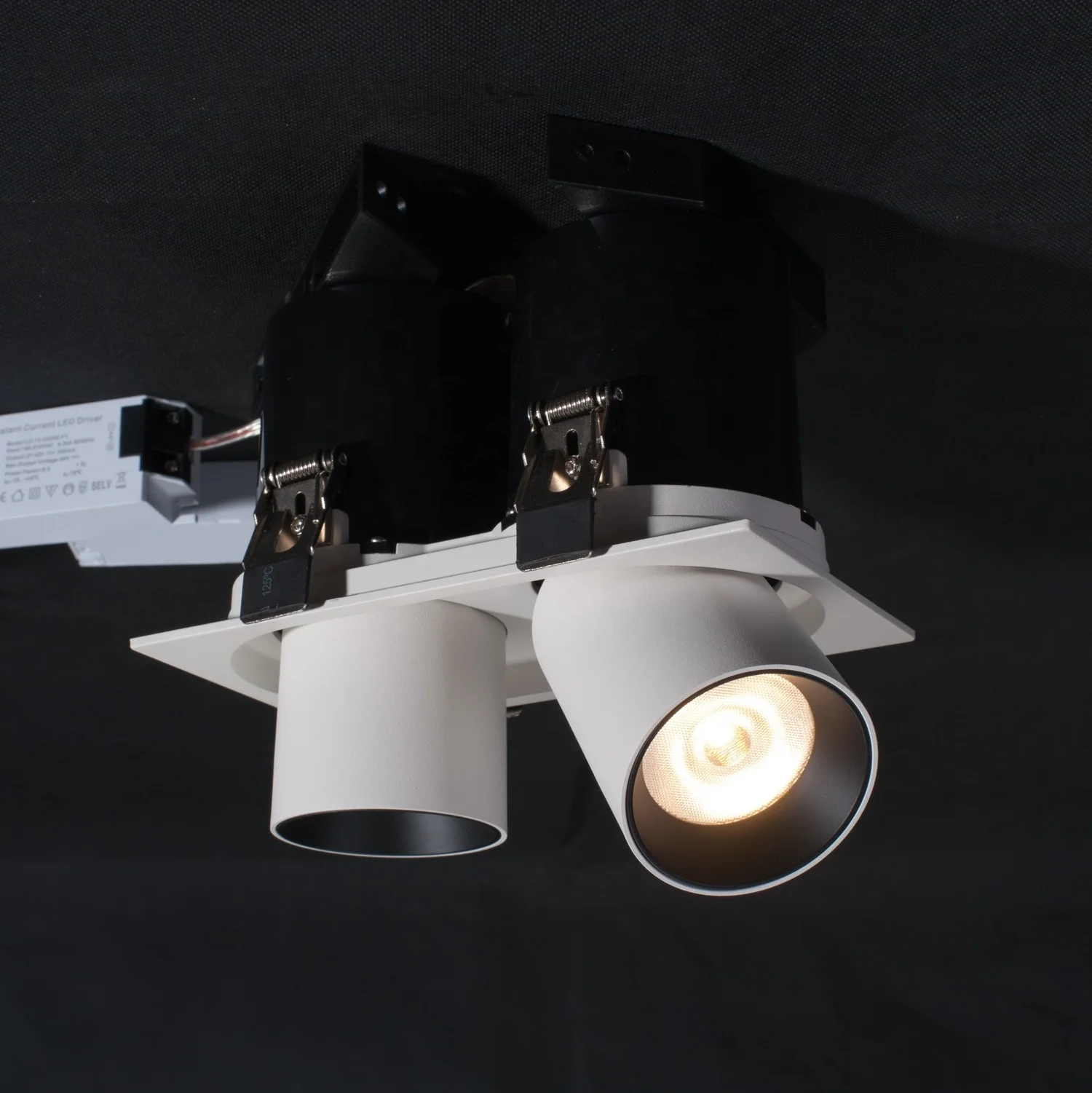 Led Downlight Double Lamps Head Super Fashion Model 12w Commercial Spot Light Store Concealed Telescopic Ceiling Spotlights