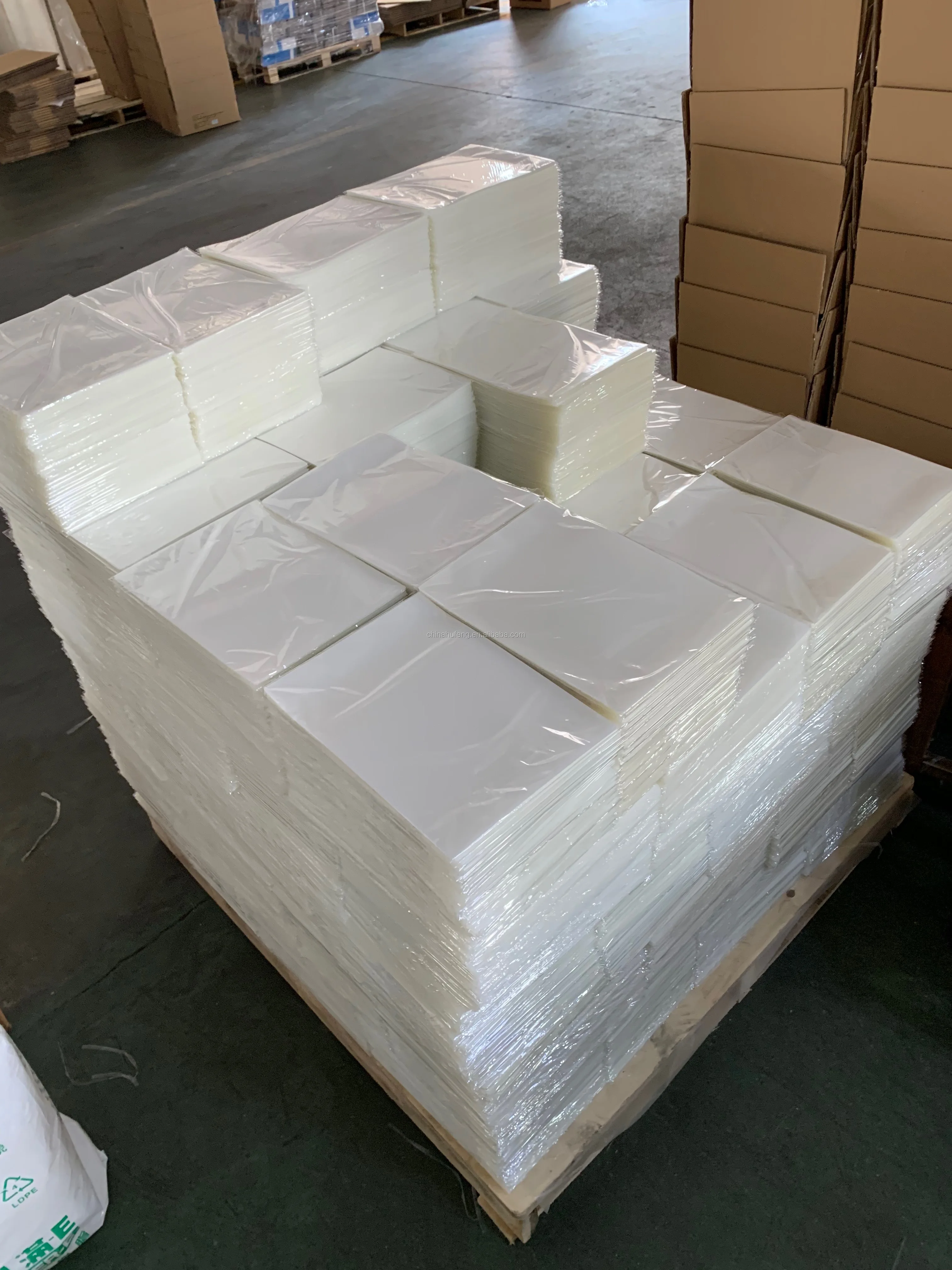 
PET + EVA ID CARD Laminating pouches film A4 80MIC 125mic lamination pouch film paper laminate sheet 