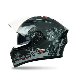 Hotsale Motorcycle Full Face Abs Cascos Motos JIEKAI Helmet With Motorcycle Accessories Casque Moto