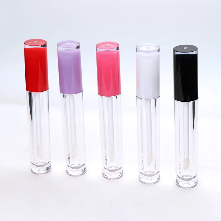 Double Side Plastic Cosmetic Packaging Lipgloss Wand Tube Empty Lip Gloss Tube Container 6ml