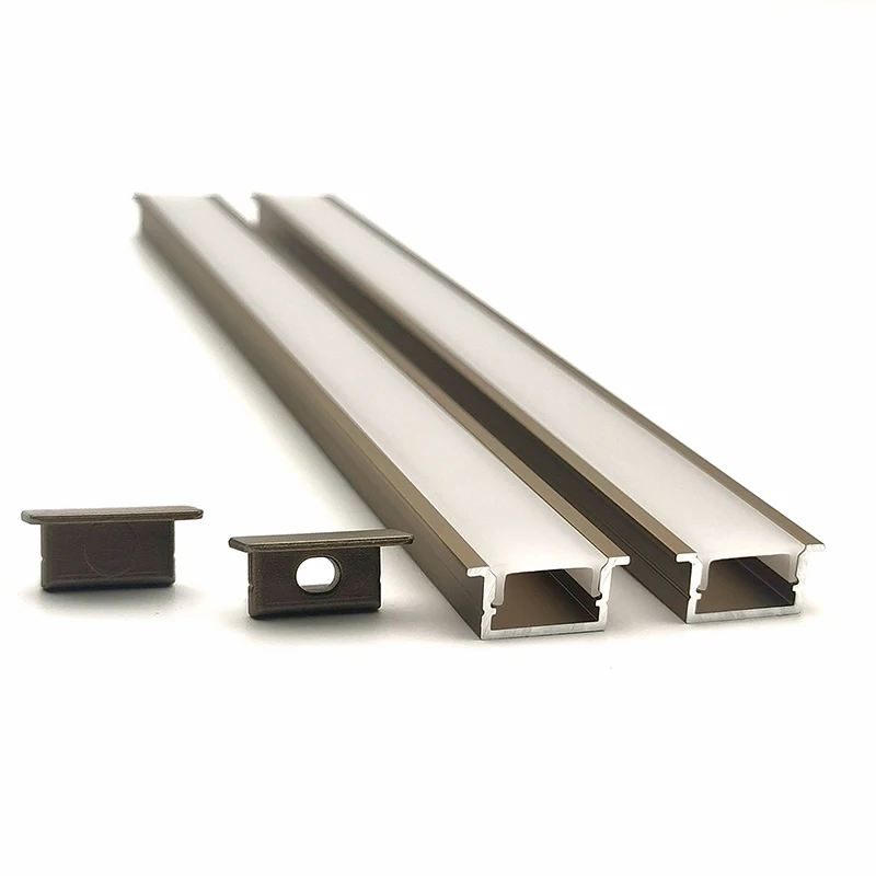 YG-F011 14*8MM U-shaped Aluminum Led Strip Light Embedded  Lamp Slot Linear Strip Light Aluminium Profile Channel