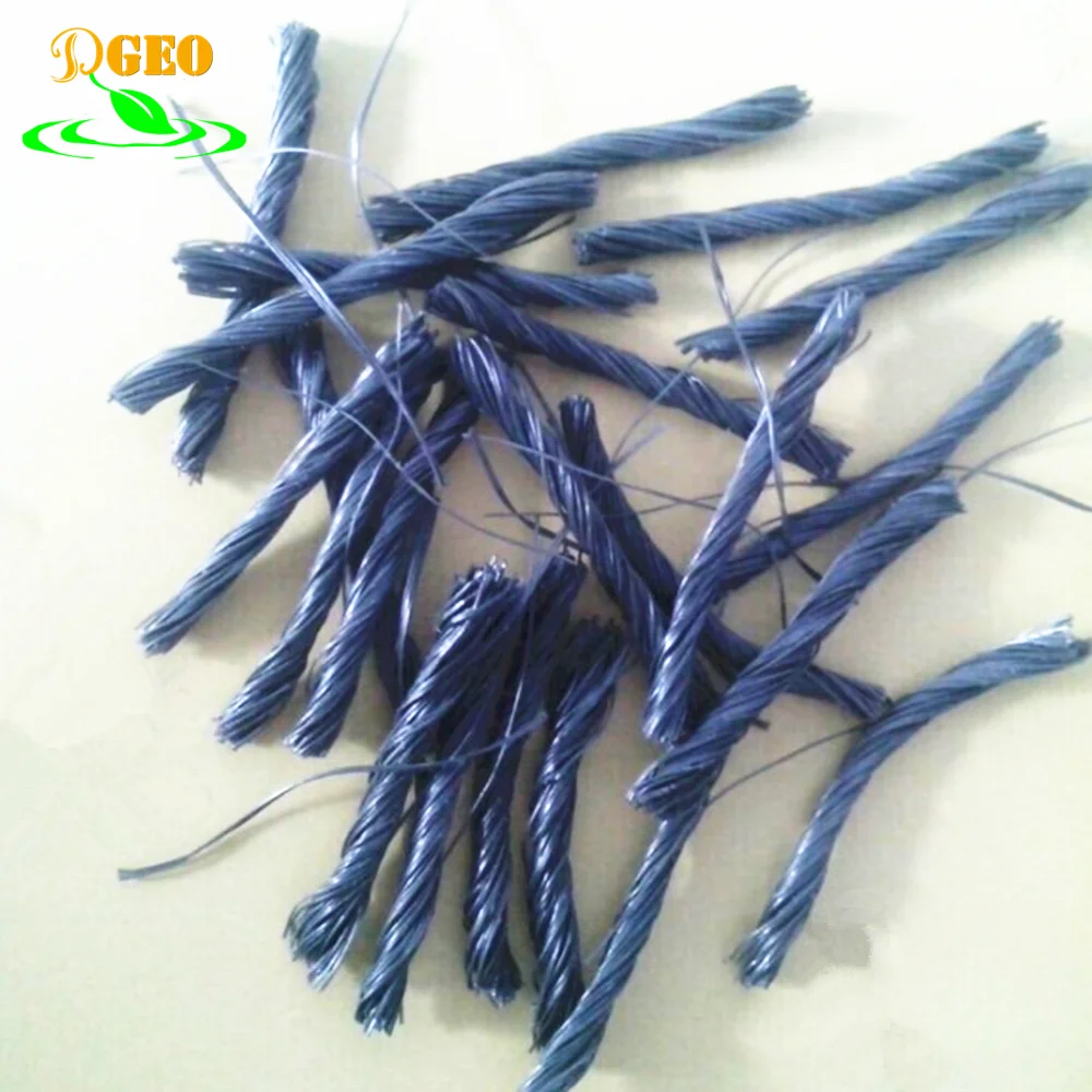 construction materials PP polypropylne fiber for reinforced concrete Fibras de refuerzo para concreto 6/12/19mm cut length