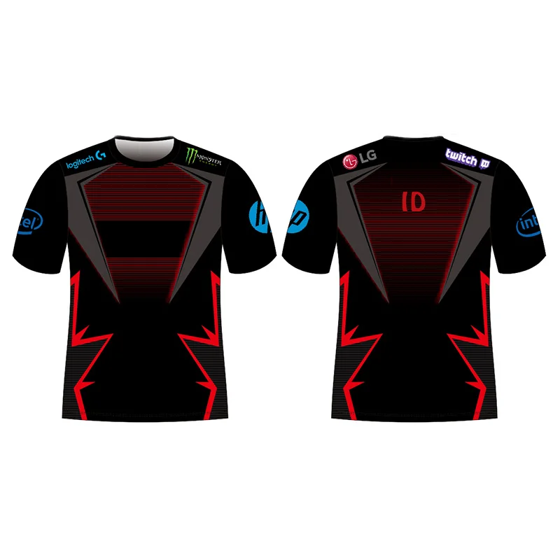 
High quality youth esports club esports jersey custom breathable quick dry esports uniform sublimated printed logo 