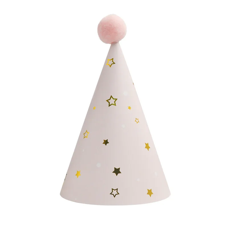 Birthday Party Supplier Baby Shower Decorations Disposable Party Paper Happy Birthday Hat For Children