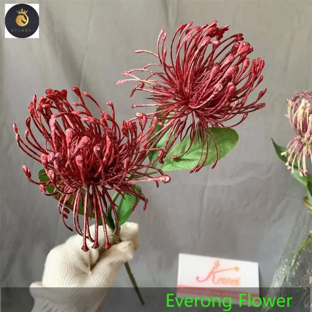 A-607 Multi Color Chrysanthemum Home Decoration Flower Plastic Orange Chrysanthemum